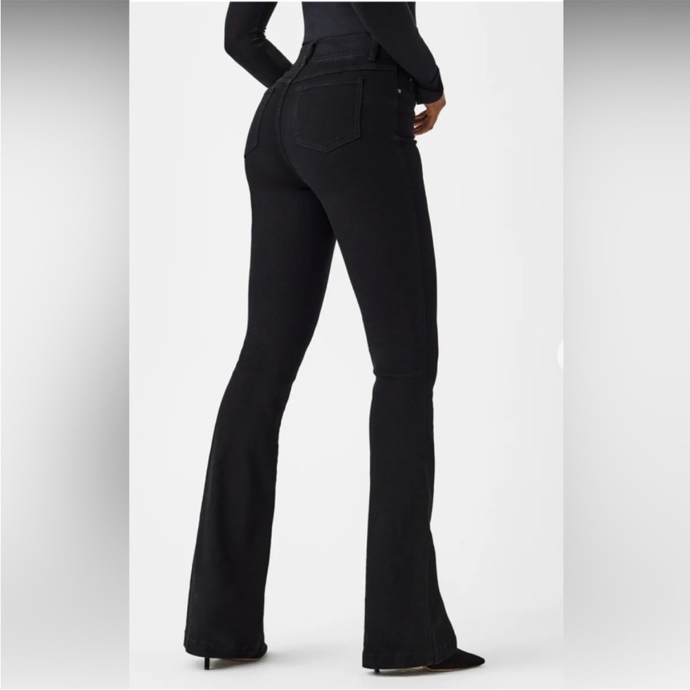 SPANX Flare Jeans in Clean Black - Picture 3 of 13